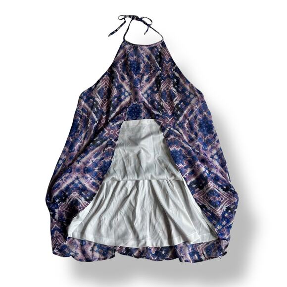 Show Me Your Mumu Purple Haze Katy Halter Mini Dress Womens Size L Boho - Picture 4 of 9